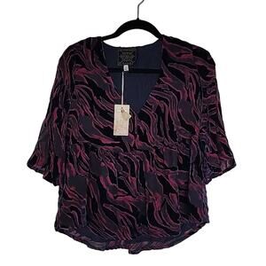 NWT Johnny Was Jade Selene Tiered Top, XS
